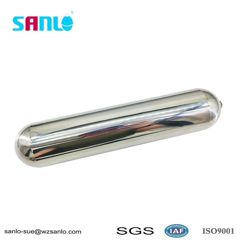 ลูกลอยเหล็ก SUS316L 63*300 พร้อม M6 สำหรับถังเก็บน้ำ